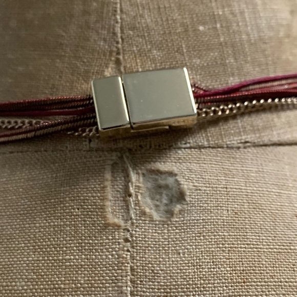 MULTISTRAND CHAIN BEADED WRAP BRACELET WITH CUT CRYSTAL BEADS AND MAGNET CLASP - Picture 5 of 6